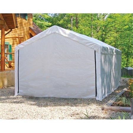 Shelterlogic ShelterLogic 25875 10×20 White Canopy Enclosure Kit; Fits 2 in.  Frame 25875